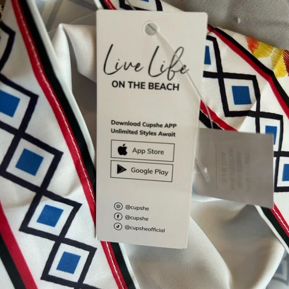 Cupshe Floral Embroidered Jumpsuit - White, Red, Blue, Green - Picture 4 of 8